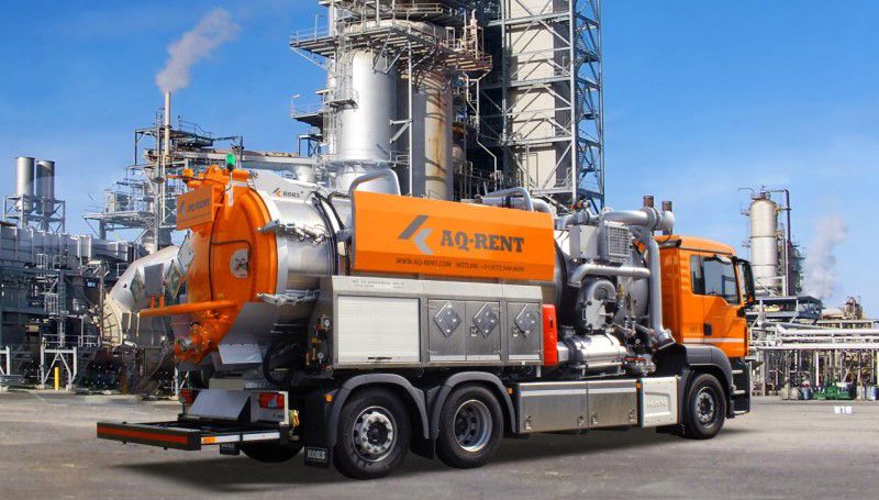 industrieel reinigen vacuumwagens huren