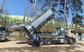 recently delivered vacuum truck koks ecovac czajka 221510 training 28 03 2022